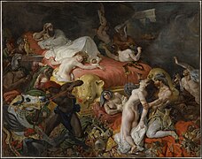 La Mort de Sardanapale d’Eugène Delacroix