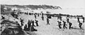 American troops land on an Algerian beach during Operation Torch