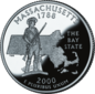 马萨诸塞州 quarter dollar coin