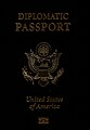 美国2001年版可机读护照封面（外交）