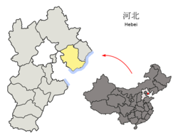 唐山市在河北省的地理位置