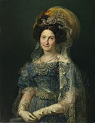 The queen regent Maria Christina de Borbón.