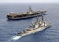 USS Briscoe and USS Harry S. Truman on 23 April 2003