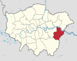 貝克斯利區在大倫敦的位置