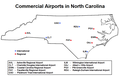 Image 16Commercial Airports in North Carolina (from Transportation in North Carolina)