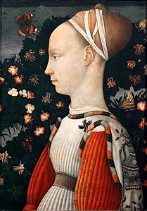 Pisanello, Portrait d'une princesse d'Este, vers 1435-1440, Musée du Louvre