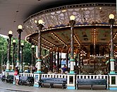 The "Eldorado" carousel. This carousel was formerly located at Steeplechase Park on Coney Island, New York City