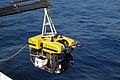 Image 11A science ROV being retrieved by an oceanographic research vessel. (from History of marine biology)