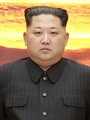 身着閉襟洋服（닫긴깃양복）的朝鮮勞動黨總書記金正恩