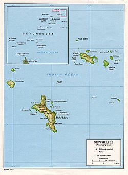 維多利亞在馬埃島上的位置。