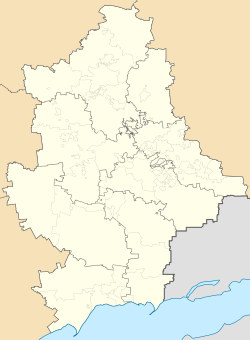 顿涅茨克在顿涅茨克州的位置