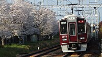 9300系による大阪梅田行き特急（2024年4月7日）