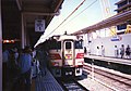 ホーム改良工事中の京都駅（1994年）