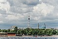 Saint Petersburg TV tower as observed from the Dvortsovaya Embankment