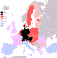 歐盟內宣稱自己擁有德語能力的人口比例