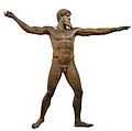 波賽冬青銅像，約公元前460年，現藏於雅典國家考古博物館