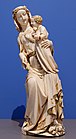 聖母瑪利亞與耶穌的象牙雕像，公元 1310-1330 年