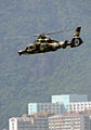 驻港部队的直-9指挥侦察直升机