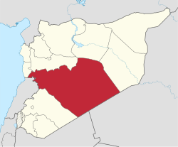 霍姆斯省在叙利亚的位置