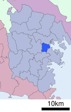 西區在神奈川縣的位置