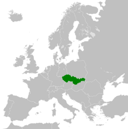 捷克斯洛伐克的位置