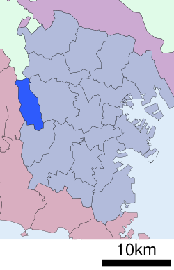 瀨谷區在神奈川縣的位置