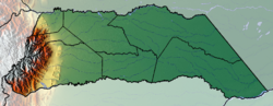 阿劳卡省地形图