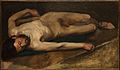艾德加·竇加《裸男》，1856年，現藏於大都會藝術博物館