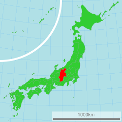 长野县在日本的位置