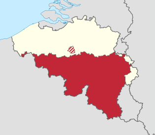 比利時法語社群的位置