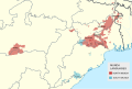 Munda languages map