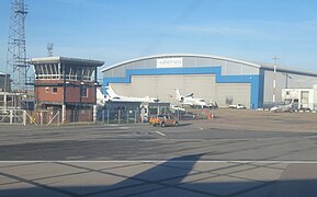 英國倫敦盧頓機場的灣流機庫
