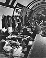 倫敦大轟炸期間倫敦地鐵許多車站作為防空洞