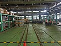 旧・車両工場エリア内部。車輪などの保管場所で三田線フェスタ2023公開時（2023年11月）