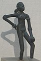 Statuette de cuivre, H. 14 cm dite « La danseuse ». Civilisation de la vallée de l'Indus, 2500-1500 av. notre ère. Musée national (New Delhi).
