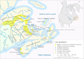 L'Acadie des Maritimes et les régions acadiennes limitrophes (Gaspésie, îles de la Madeleine et Maine).