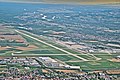 Vue aérienne de l'aéroport de Bâle-Mulhouse.
