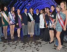 Queens of Trujillo Spring Festival in visiting the Paseo de Aguas in Víctor Larco District, 2012