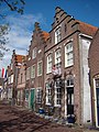 A street view with houses, Edam.