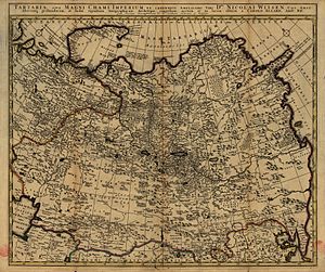 1705年Nicolas Witsen（英语：Nicolas Witsen）绘制的鞑靼利亚