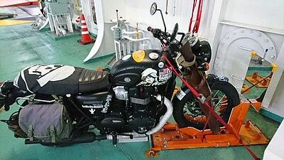 Long-distance ferries are also used by motorcyclists.(Ocean Tokyu Ferry, 2019)