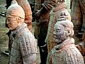 Soldats de l'Armée en terre cuite de Qin Shi Huangdi (vers 210 AEC)