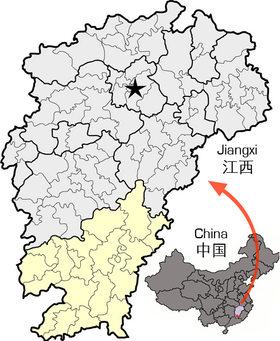 Localisation de Gànzhōu shì