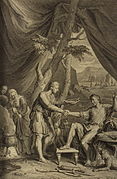 Esau Sells His Birthright (from the 1728 Figures de la Bible)