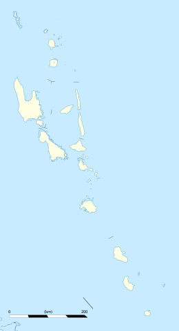 埃羅芒阿島在萬那杜的位置