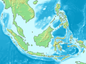 Carte de l'Insulinde avec l'Indochine au nord-ouest.