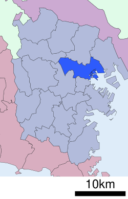 神奈川區在神奈川縣的位置