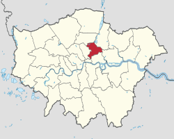 哈克尼區在大倫敦的位置