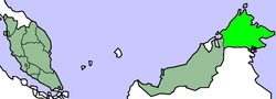 北婆羅洲的位置