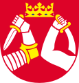 The Arms of the Finnish Region of North Karelia (the original type without the ducal coronet).
